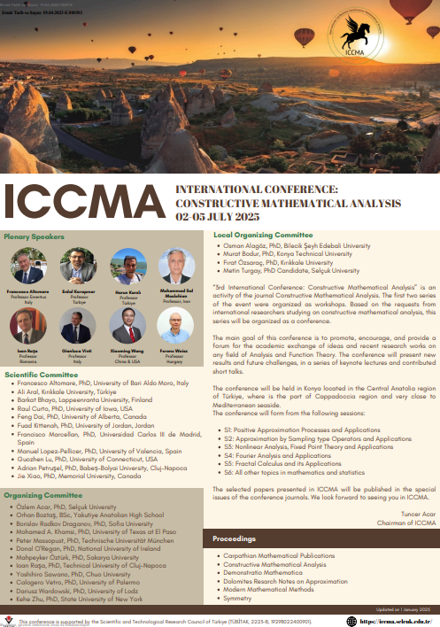 3rd International Conference: Constructive Mathematical Analysis ...